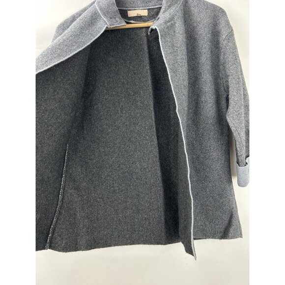Benedetta B. Size M Merino Wool Cashmere Blend Neck Closure Open Cardigan Italy - Picture 11 of 13